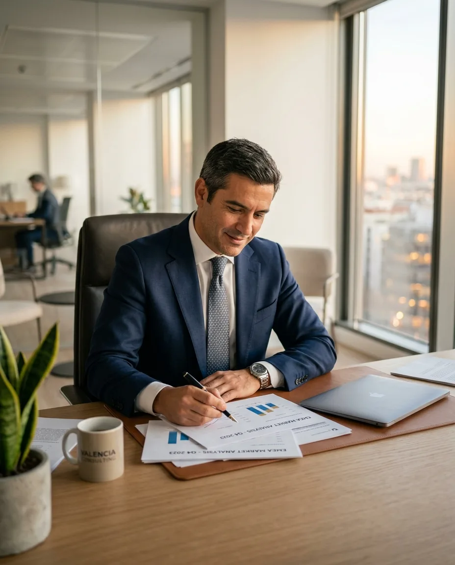 Profissional em ambiente corporativo